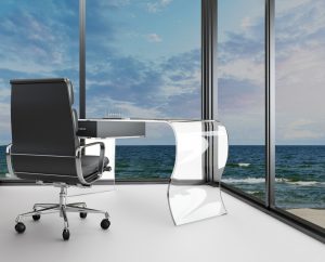 office with ocean view